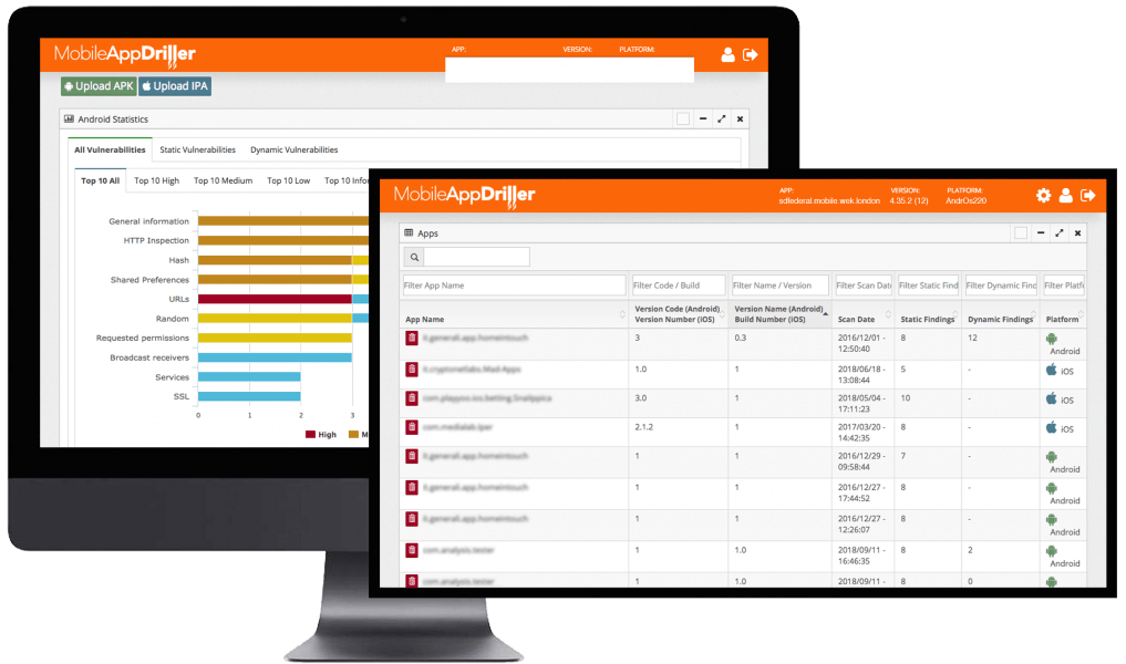 Complete Security Status Mobile App Driller